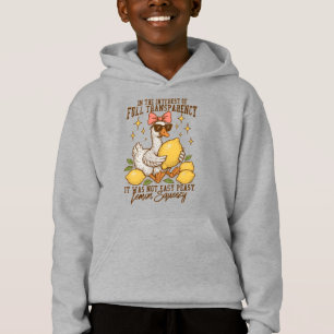 Sassy Duck mit Zitronen und eine Drehung Spaß Hoodie