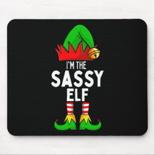 Sassy Elf Matching Familie Weihnachten Mousepad
