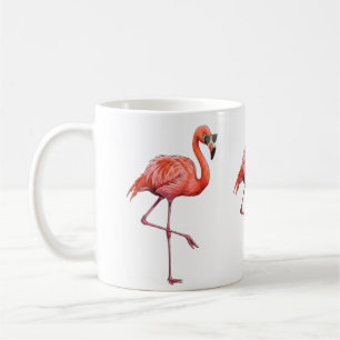 Sassy Flamingo Retro Vintage Kaffeetasse