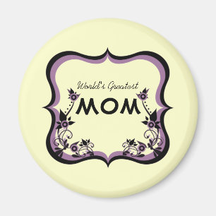Sassy Floral World's Greatest Mama Magnet