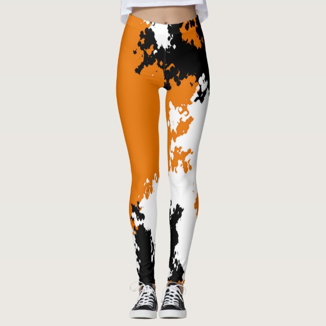 Sassy Girl Camouflage Leggings - Mango Tango (Vorderseite)