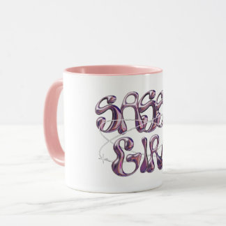 Sassy Girl Hellrosa Kaffeetasse | Lila Marmor T