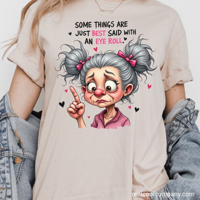 Sassy Grandmas Eye Rolls Tri-Blend Shirt (Von Creator hochgeladen)