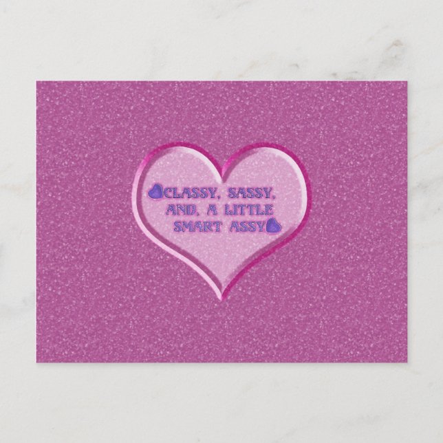 Sassy Heart Postkarte (Vorderseite)