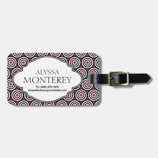 Sassy HEISSES Rosa-personalisierter Gepäckanhänger