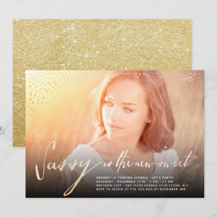 Sassy ist die neue süße 16. Geburtstagsparty Einladung