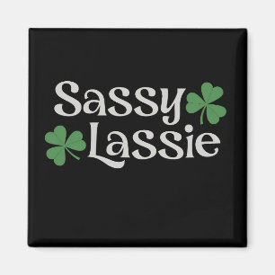 Sassy Lassie St. Patrick's Day Irische Mädchen Sha Magnet