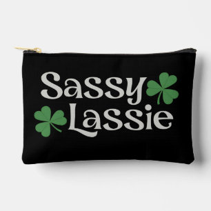 Sassy Lassie St. Patrick's Day Irische Mädchen Sha Zubehörtasche