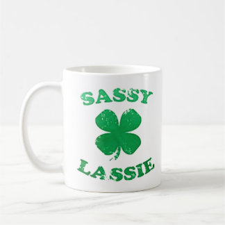 Sassy Lassie St. Patrick's Day T-Shirt Kaffeetasse