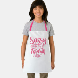 Sassy Like My Moma Personalized Kids Apron Schürze