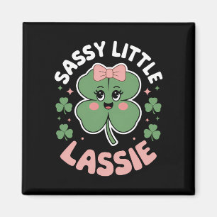 Sassy Little Lassie Lustiger St. Patrick's Day Magnet