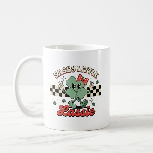 Sassy Little Lassie St Patricks Day Saint Pattys Kaffeetasse (Links)