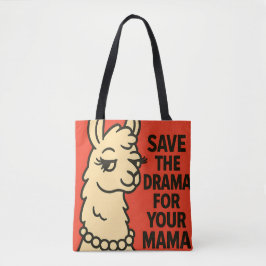 Sassy Llama Attitude - Quirky Farm Animal Illustra Tasche