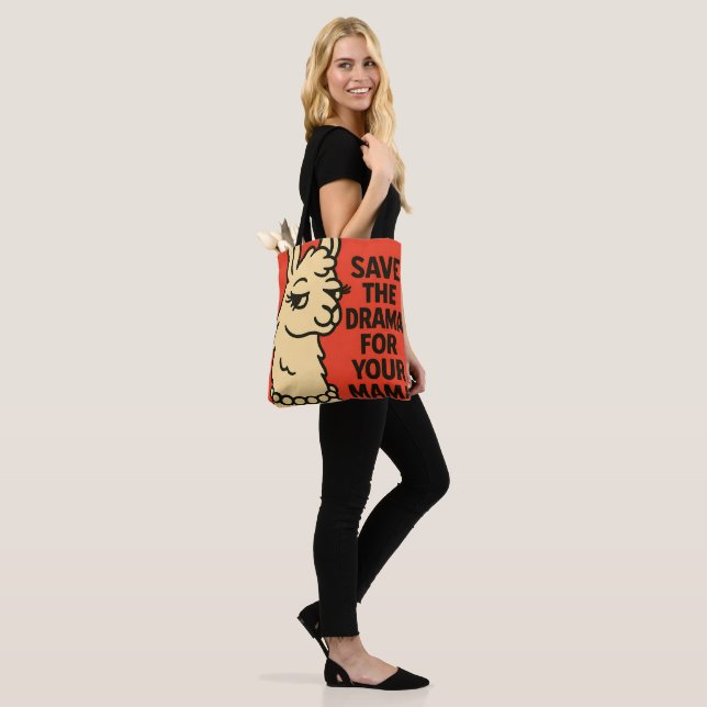 Sassy Llama Attitude - Quirky Farm Animal Illustra Tasche (Am Model)