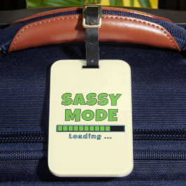 Sassy-Modus wird geladen … Gepäckanhänger