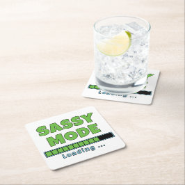 Sassy-Modus wird geladen … Rechteckiger Pappuntersetzer