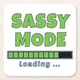 Sassy-Modus wird geladen … Rechteckiger Pappuntersetzer