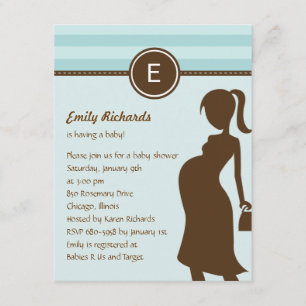 Sassy Mom Baby shower Invitation - Blue
