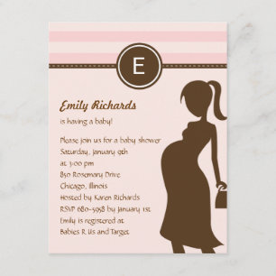 Sassy Mom Baby shower Invitation - rose
