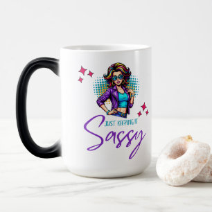 Sassy Neon Diva Verwandlungstasse