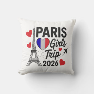 Sassy Paris Mädchen Reise 2026 Urlaub Kinder Treff Kissen