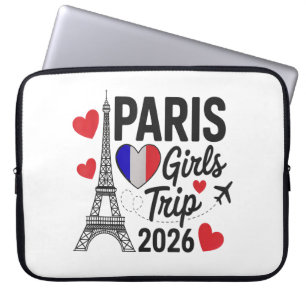Sassy Paris Mädels-Trip 2026 Urlaub Kinder Treffen Laptopschutzhülle
