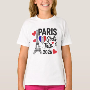 Sassy Paris Mädels-Trip 2026 Urlaub Kinder Treffen T-Shirt