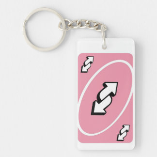 Sassy Pink UNO Reverse Card Keychain – Meme Lover  Schlüsselanhänger