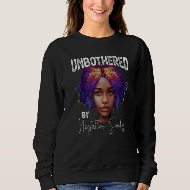 Sassy Queen Black History Month Afro African Ameri Sweatshirt (Vorderseite)