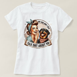 Sassy Retro Mädchen T-Shirt – Mein Hund und ich