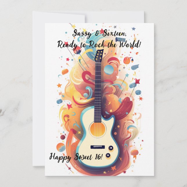 Sassy & Seize ans ! Carte d'anniversaire pour un s (Devant)