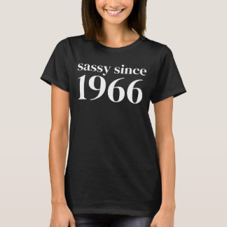 Sassy Since 1966 Funny 60th Birthday Humor T-Shirt