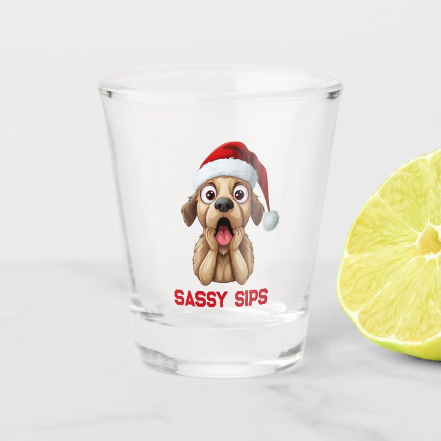Sassy sips schnapsglas (Vorderseite)