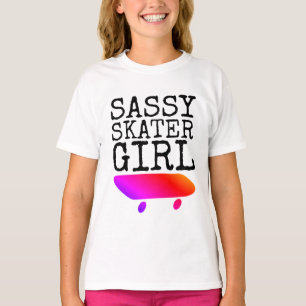 SASSY SKATER MÄDCHEN T - Shirt