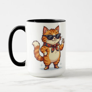 Sassy Sonnenbrille Katze Mugs – Süße & Trendige Fe Tasse