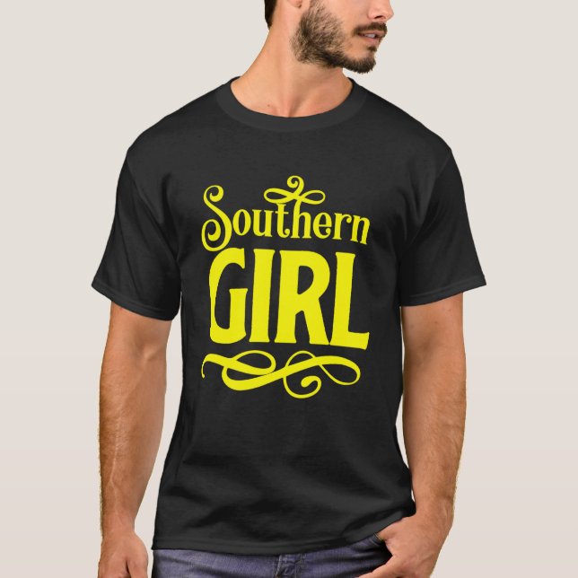 Sassy Southern Girl Texas Redneck Cowboy Boots Lad T-Shirt (Vorderseite)