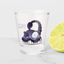 Sassy Spaß-Skorpions-Tierkreis-Schuss-Glas