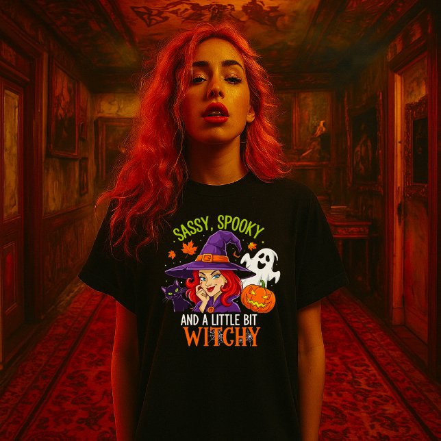 Sassy, Spooky und ein bisschen witzig - lustig T-Shirt (Von Creator hochgeladen)