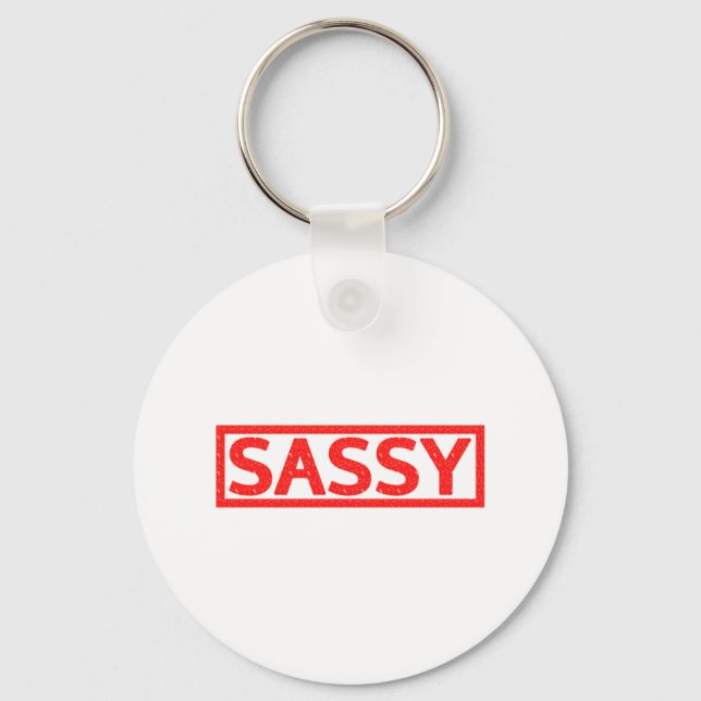 Sassy Stamp Schlüsselanhänger (Vorderseite)