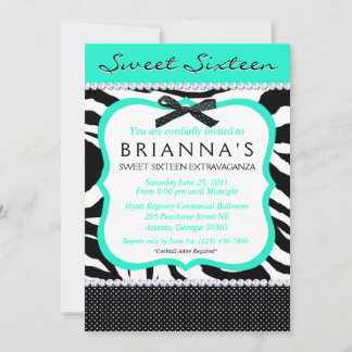 Sassy Sweet Sixteen Einladung