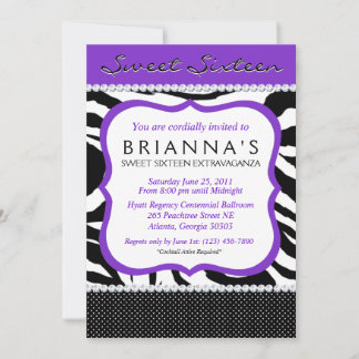 Sassy Sweet Sixteen Invite Einladung