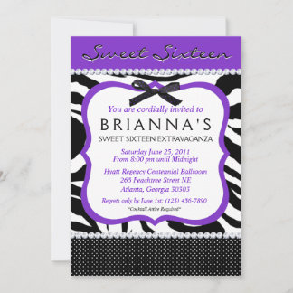 Sassy Sweet Sixteen Invite Einladung