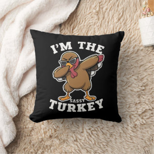 Sassy Truthahn passend Familie Thanksgiving-Party  Kissen
