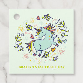 Sassy Unicorn Magical Birthday Geschenkanhänger