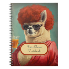 Sassy Vintag Funny Llama Spiral Notebook Notizblock