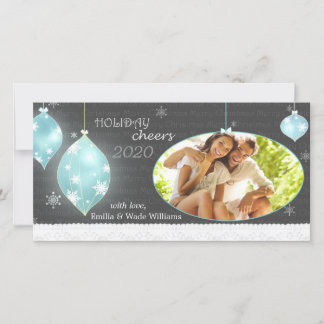 Sassy Weihnachten verziert neues Paar-Foto
