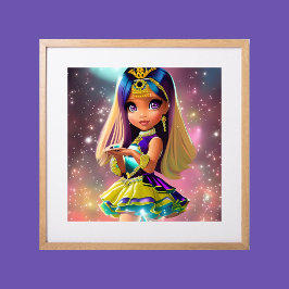 Sassy whimsisess Prinzessin pink Tiara ethnische S Poster