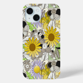 Sassy Yellow Flower Case-Mate iPhone Hülle