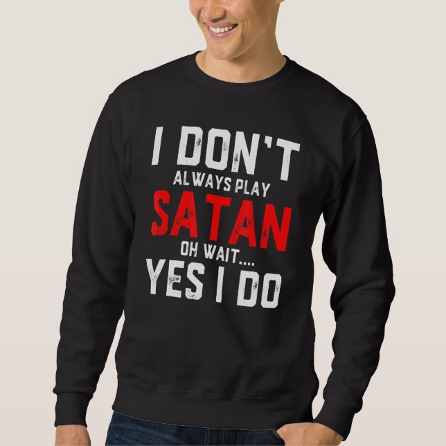Satan Costume Devil Halloween Kostüm Satan Sweatshirt (Vorderseite)