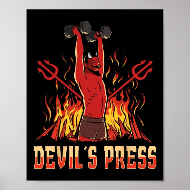 Satan Devil's Press-Bodybuilding Poster (Vorne)
